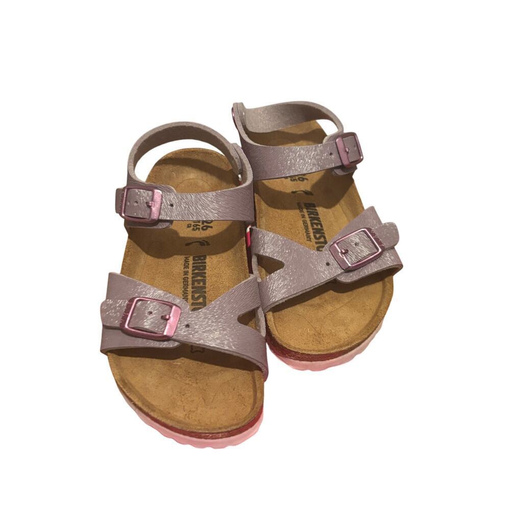 Birkenstock Rio Sandal Size 26 Toddler 8-8.5 in Purple Animal Fascination New! - Picture 2 of 6